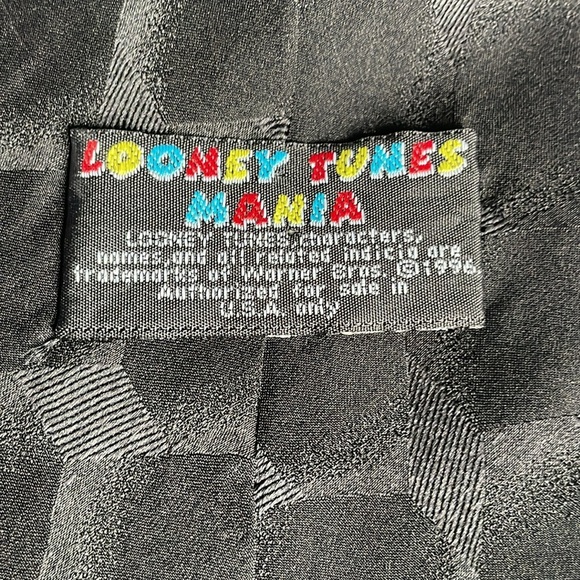 Vintage Looney Tunes Stamp Tasmanian Devil Tie Christmas - Picture 3 of 4